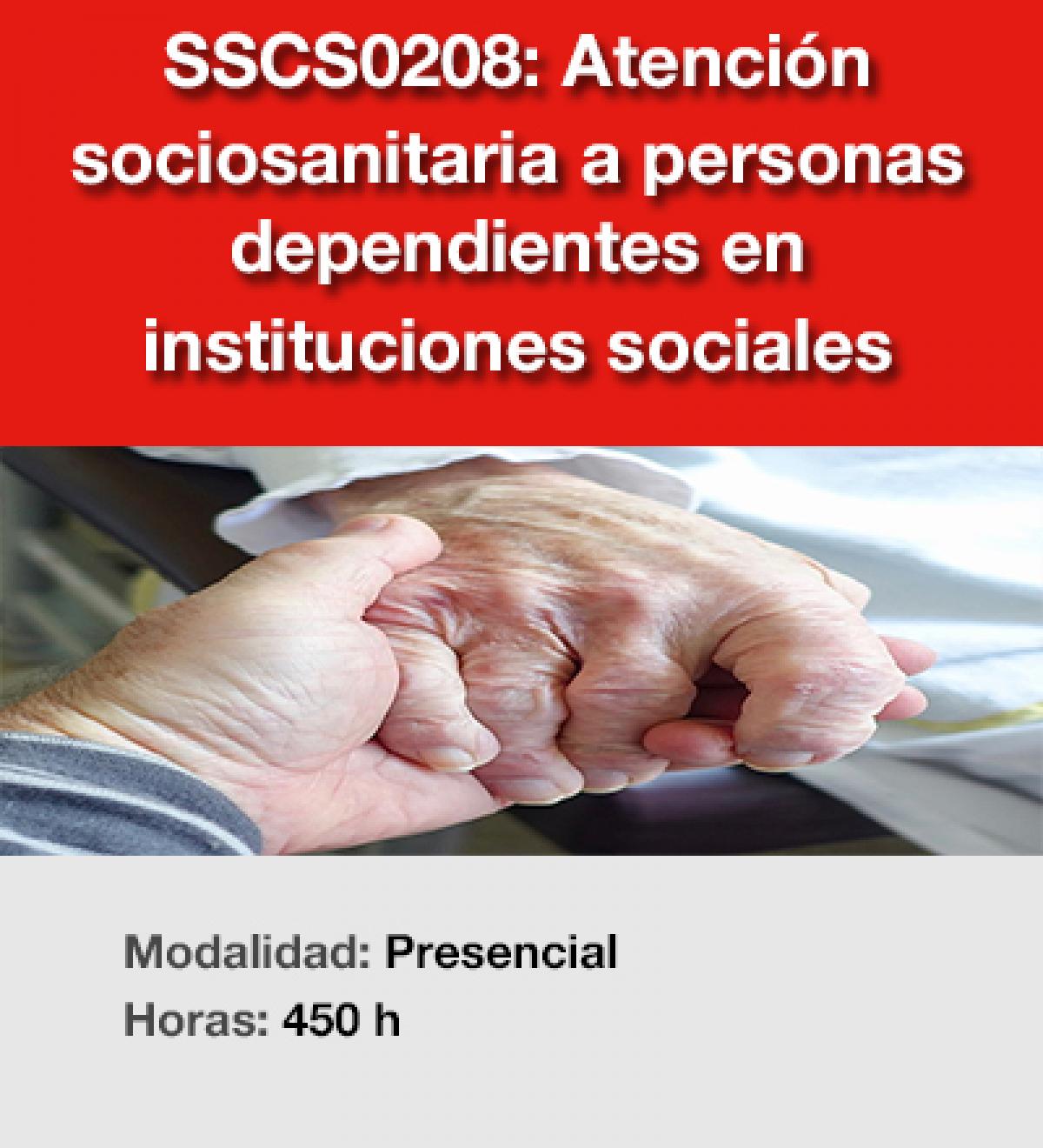 SSCS0208: Atencin sociosanitaria a personas dependientes en instituciones sociales
