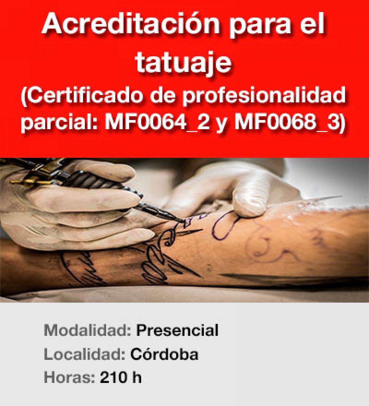 Acreditación para el tatuaje