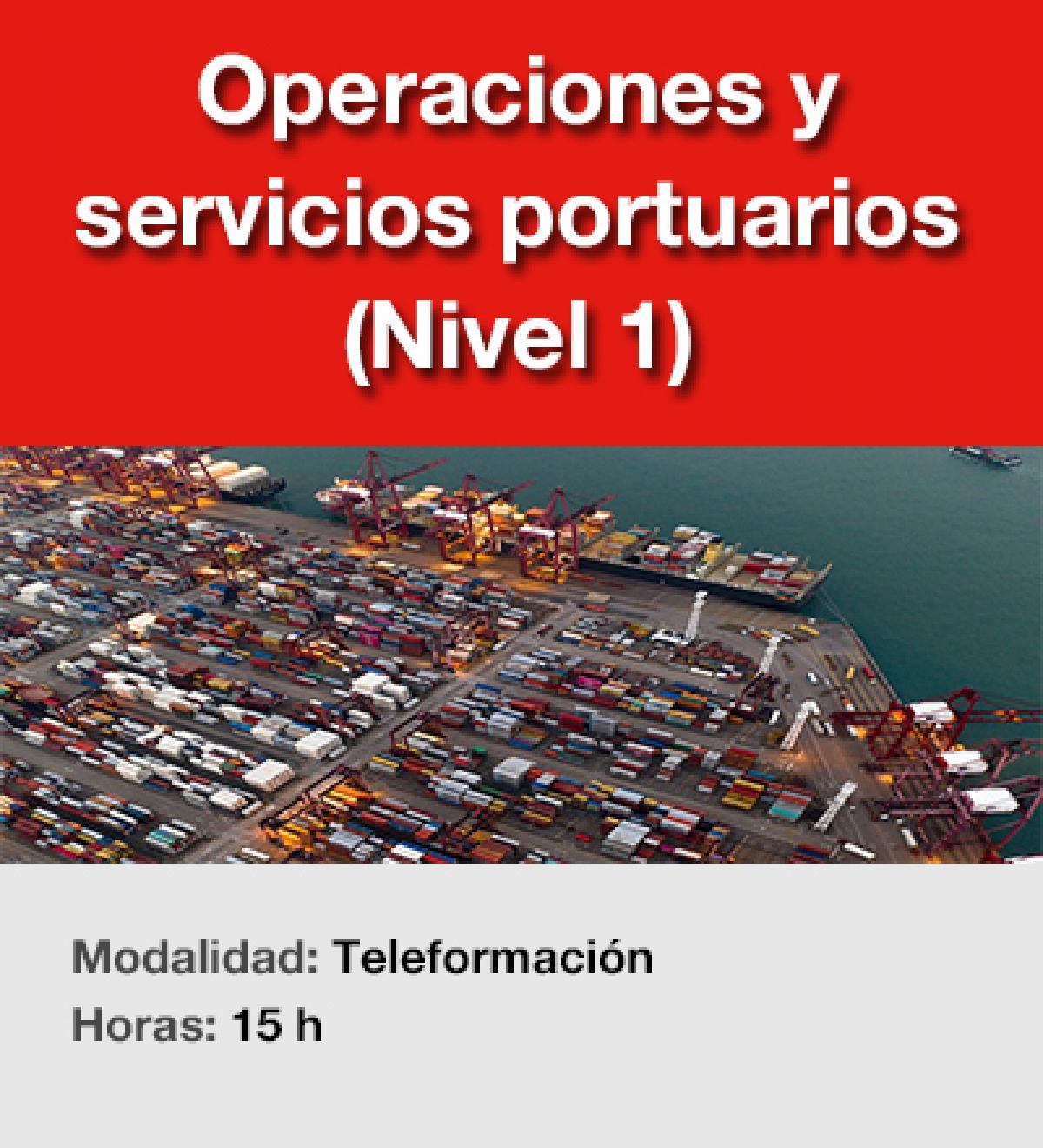 Operaciones y servicios portuarios (Nivel 1)