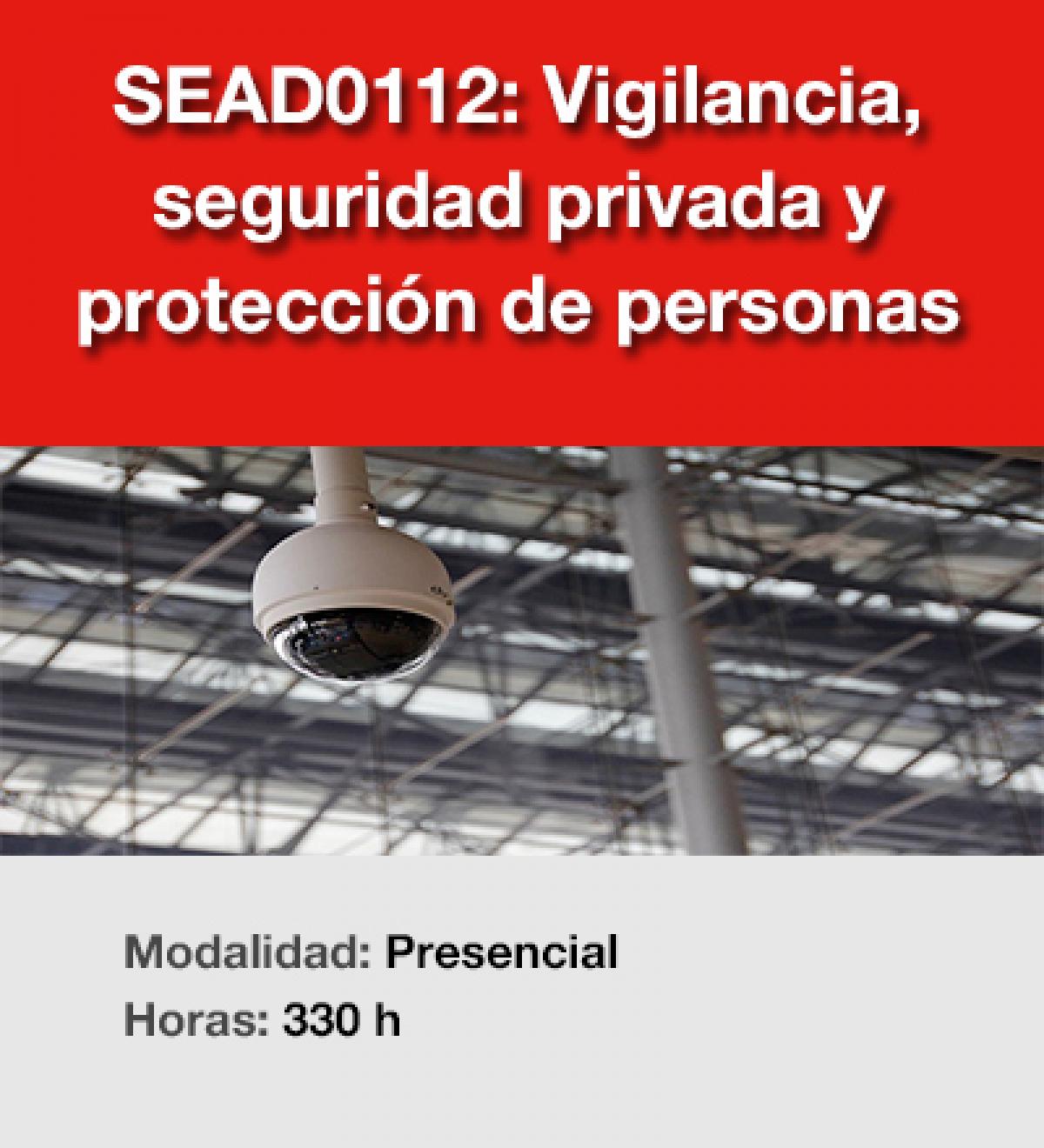SEAD0112: Vigilancia, seguridad privada y proteccin de personas